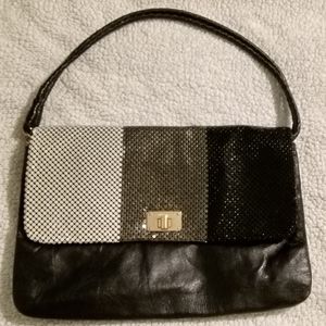Elliott Lucca Metallic Mesh 100% Real Leather purse